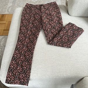 Anthropologie Patterned The Essential Slim Pant